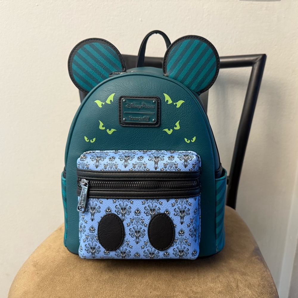 Disney x Loungefly Mickey Mouse Main Attraction Haunted Mansion NWT